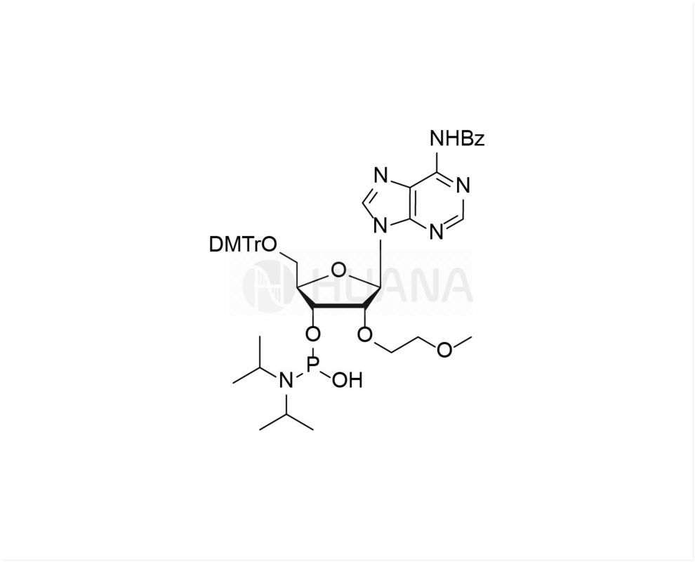 DMTr-2'-O-MOE-rA(Bz)-3'-CE-(1-гидрокси-N,N-диизопропил)фосфорамидит
