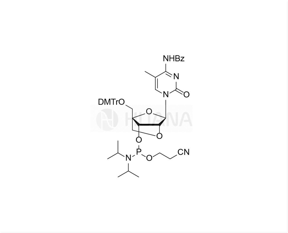 DMTr-2'-O-4'-C-Locked-5-Me-rC(Bz)-3'-CE-Фосфорамидит