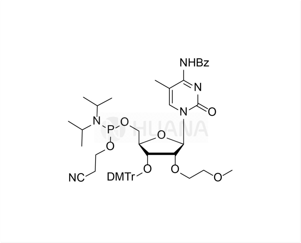 3'-O-DMTr-2'-O-MOE-5-Me-rC ((Bz)-5'-CE-фосфорамидит