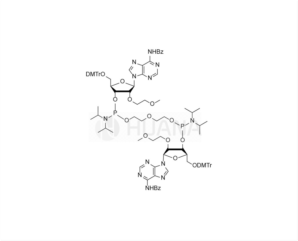 di ((5'-O-DMTr-2'-O-MOE-rA(Bz)-3'-окси) - ((оксибис ((этан-1,2-диль)) -bis ((дизопропилфосфорамидит)